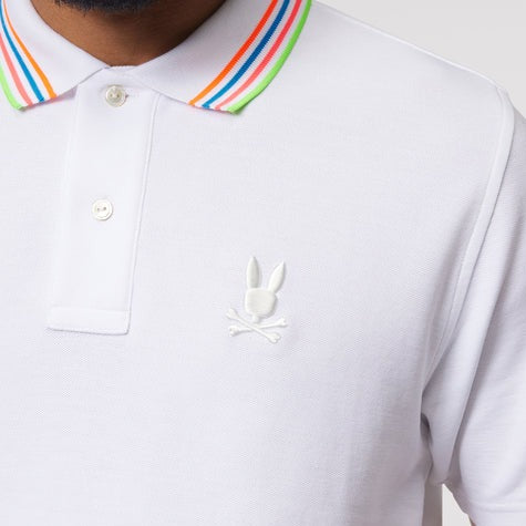 Athens Pique Polo S/S: White