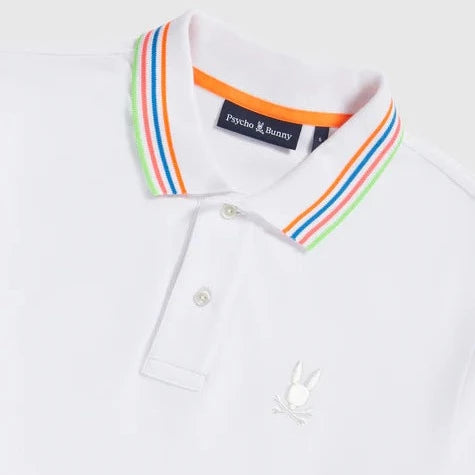 Athens Pique Polo S/S: White
