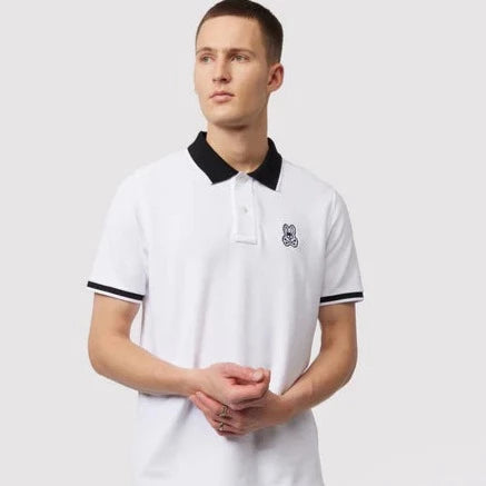 Serge Pique Fashion Polo S/S: White