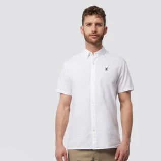 Alton Seersucker Shirt S/S: White