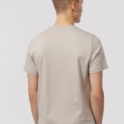 Serge Embroidered & Printed Graphic Tee S/S: Sandstone