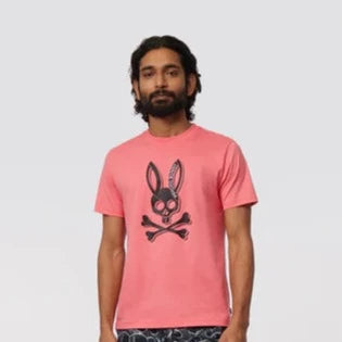 Serge Embroidered & Printed Graphic Tee S/S: Grapefruit