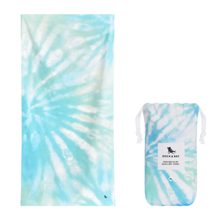Quick Dry Towel Tie Dye Swirled Seas XL