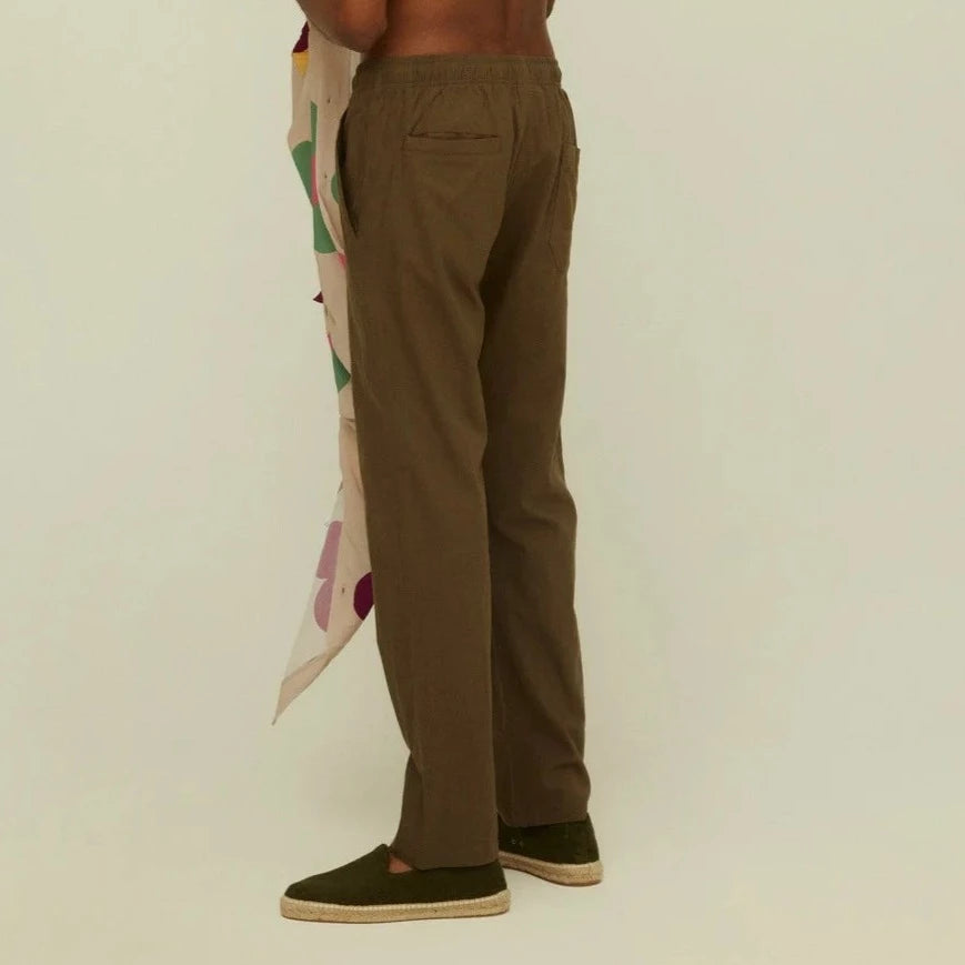 Linen Pant: Army