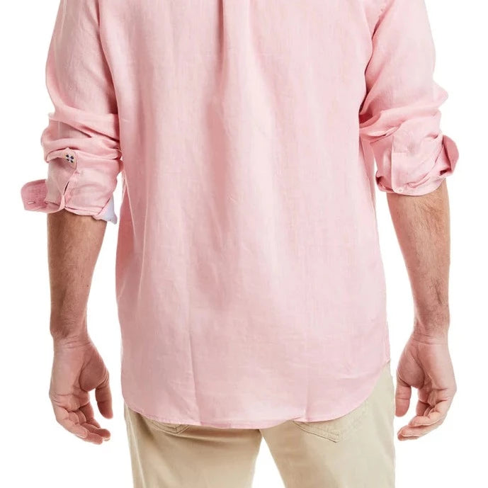 Chase Linen Shirt & Martini  L/S: Pink