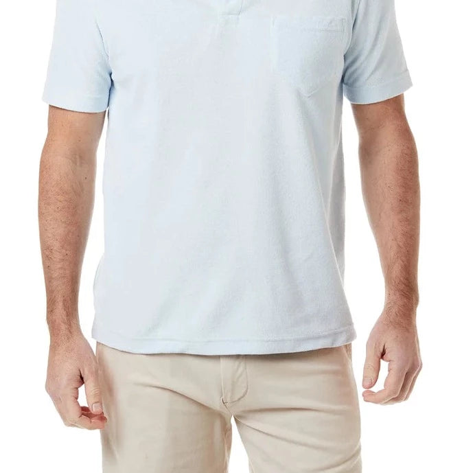 Terry Cloth Polo S/S: Sky