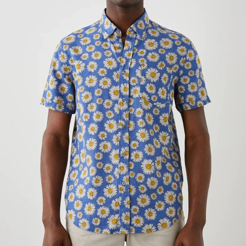 Carson Maya Print Shirt S/S: Royal