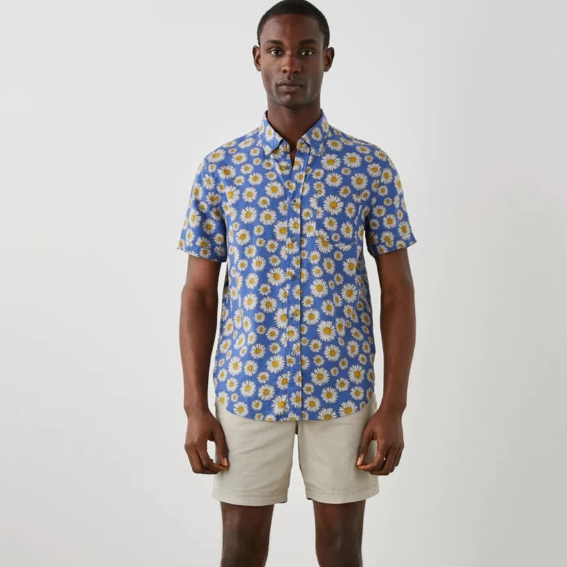 Carson Maya Print Shirt S/S: Royal
