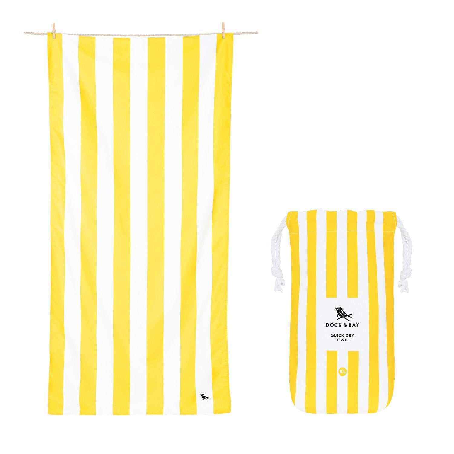 Quick Dry Towel Boracay Yellow XL